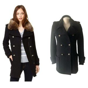 Aritzia - Community Cadet Peacoat Coat in Black Size XS * Excludes Faux Fur Trim